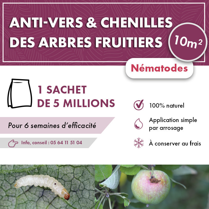 Anti chenilles et vers des arbres fruitiers